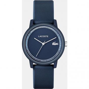 Reloj Lacoste 12.12 Go 2001290 para Mujer de Silicona Azul Marino, Caja de Aluminio Semi Mate, Analógico, 36mm