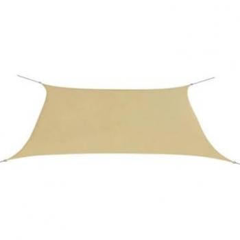Toldo Vela Rectangular Impermeable Arena 165gr/m2 - 3x4 Metros