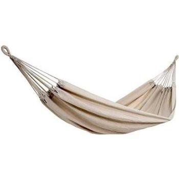 Hamaca Doble Crema 320x150cm, Capacidad Máxima 300kg, Transpirable, Incluye Bolsa de Transporte