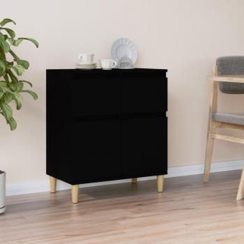 Aparador de madera contrachapada 60x35x70 cm, Mueble de Almacenaje de Salón, Armarios con Puertas, Cajón de Madera, Buffet para salón Moderno, Armario Auxiliar,