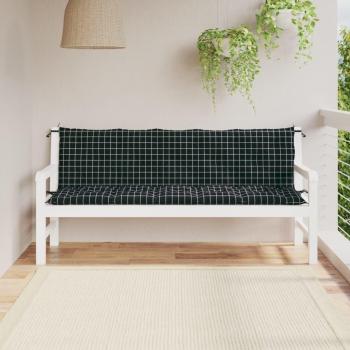 Cojines de banco de jardín 2 uds tela Oxford 180x50x7 cm color antracita, crema, verde y más Cojín decorativo de asiento