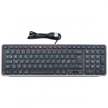 Teclado Ergonómico Balanceado PN con Cable USB QWERTY Nórdico Silencioso