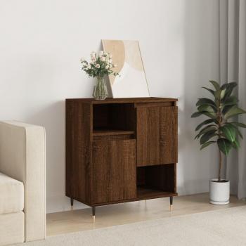 Aparador de madera contrachapada 60x35x70 cm, mueble de almacenaje de salón, buffet para salón, armario auxiliar, armario de almacenamiento, color marrón roble