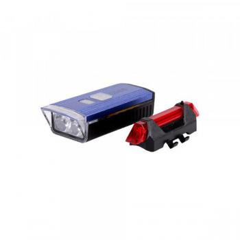 Luz Delantera Bicicleta Solar LED 2 Niveles+Destello Batería USB