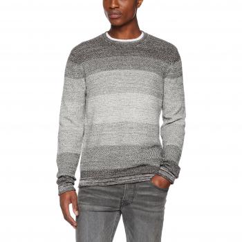 JACK & JONES Jorbardo Knit Crew Neck, Suéter para Hombre, Gris
