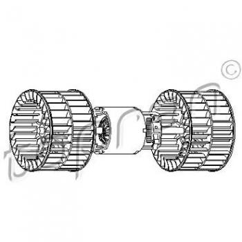 Motor eléctrico Topran 501 523, ventilador interior