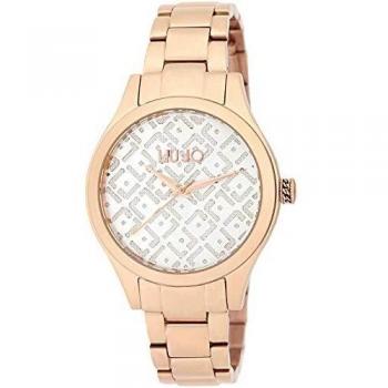 Reloj de Lujo Liu Jo TLJ1611 para Mujer - Acero Inoxidable Oro Rosa con Esfera Blanca