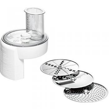 Accesorio Picadora Bosch MUZ4DS4 con 3 Discos para Robot de Cocina MUM4, Blanco y Acero Inoxidable