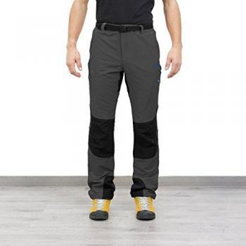 Izas Leyte Pantalones Trekking, Hombre, Gris Oscuro/Negro, XXL