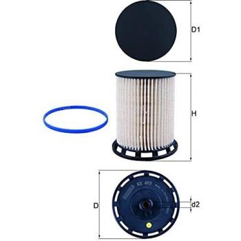 1 Filtro combustible MAHLE KX 493D adecuado para AUDI PORSCHE VAG BENTLEY CUPRA