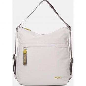 Hobo grande convertible en mochila con bolsillos - Blanco
