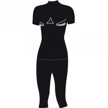 Thermic X Action - Ropa Interior térmica para Mujer, tamaño L, Color Negro/Plateado