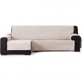 Eysa Garona Protect Funda de sofá, 90% algodón 10% Poliester, 1/Beige, Chaise Longue 240 cm
