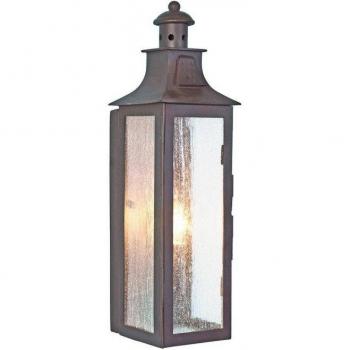 Farolillo de pared para exterior Elstead Stow, bronce envejecido, ligero, IP44, E14