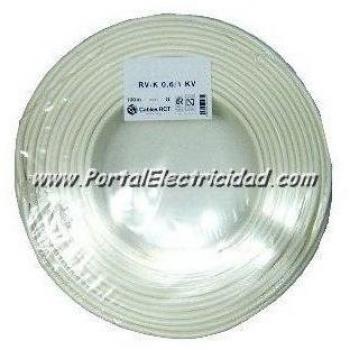 Manguera blanca 3x2,5 de electronda caja de 100 unidades
