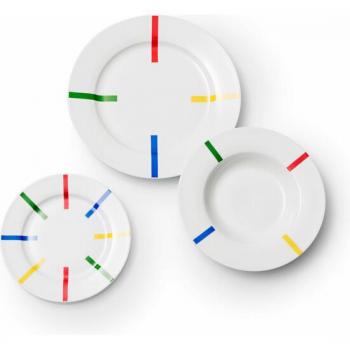 Set de 12 piezas de Vajilla de Porcelana con Diseño Exclusivo - Benetton