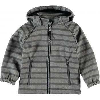 name it Boys Soft schelpmantel Alfa castlerock - Grijs - Gr.Babymode