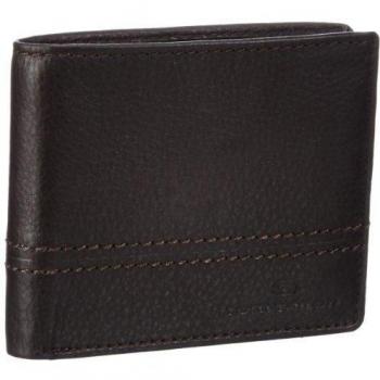 Tom Tailor Acc JERRIE Börse klein, braun - Monedero de cuero hombre, color marrón, talla 11x9x2 cm