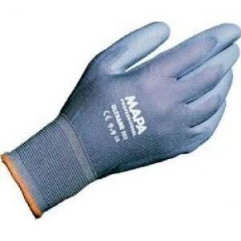 Beschichteter Handschuh ULTRANE 551, Polyurethan, Handrücken frei, Grau, Silikonfrei, Atmungsaktiv