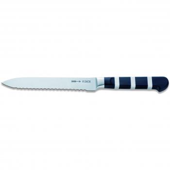 Cuchillo multiuso 1905 F. Dick, hoja de 13 cm, acero inoxidable X50CrMoV15, no se oxida, diseño plateado/negro