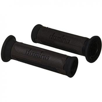 Puños Domino A350 Turismo Bicolor Marrón/Negro para Moto y Scooter