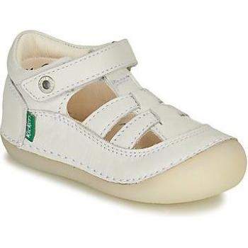 Sandalia plana Kickers SUSHY para bebé niña (hasta talla 30) - Blanco