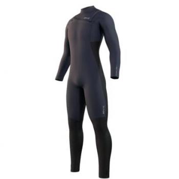 Mystic Majestic Fullsuit 4/3mm Zip para Hombre en Color Azul, Traje de Neopreno de Manga Larga y Cremallera Pectoral, Tamaño L