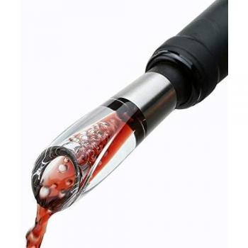 circle joy Decantador rápido de acero inoxidable con filtro de vino para la entrada de aire, aireador para Family Bar Mini