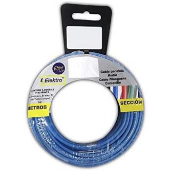 Carrete de Cable Libre de Halógenos 2,5mm Azul 20mts
