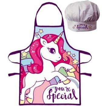 Kids Set Delantal + Gorro Unicornio