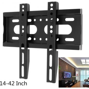 Soporte de Montaje en Pared Universal para TV de 14-42 Pulgadas, Fijo, Capacidad 25KG, Compatible con LCD y LED