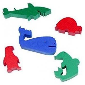 Figuras de Foam Leisis Animales Marinos Multicolor para Aprender a Nadar 6 x 10 x 3 cm