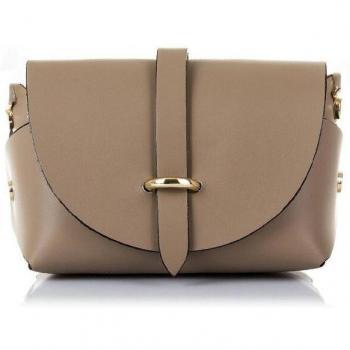 Firenze Artegiani Aurora Bolso bandolera de piel auténtica Ruga para mujer, fabricado en Italia con Vera Pelle Italiana