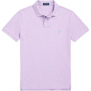 Slim Fit Lilac Purple Cotton Piqué Polo Shirt by Polo Ralph Lauren