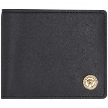 Versace Men's Medusa Biggie Leather Wallet in Black | DPU24631A03190 Color 1B00V