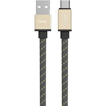 Cabo USB-C Plano Dourado 1.50m Allocacoc