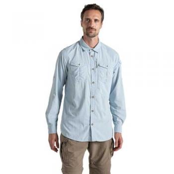 Camisa de Manga Larga Craghoppers NosiLife Adventure III para Hombre en Azul Niagara