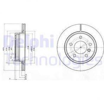 Disco de freno DELPHI BG3041C