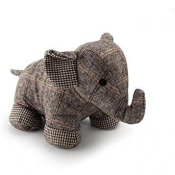 Tope Textil Sujetapuertas 1Kg Elefante Gris. Inofix