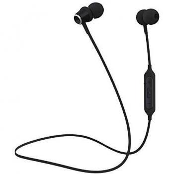 Celly BHSTEREO2 Auriculares Inalámbricos Bluetooth Dentro de Oído con Banda para Cuello y Micrófono Integrado, Color Negro