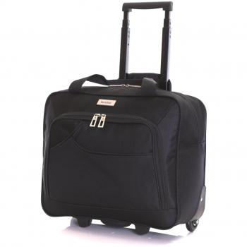 Karabar Brigg bolsa de ordenador portátil con ruedas, Negro