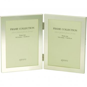 Kenro Symphony Elegant Double 7x5'' Photo Frame Silver