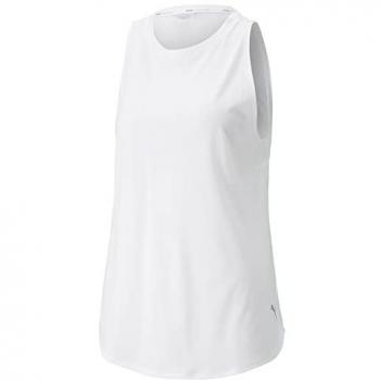Camiseta Sin Mangas Puma Stardust Crystalline para Mujer, Color Blanco, Talla S - Entrenamiento y Deporte
