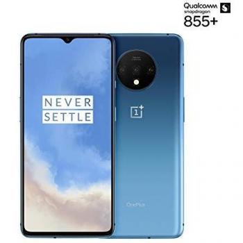 OnePlus 7T Smartphone , 8 GB RAM + 128 GB Speicher | Triple Kamera + Front-Kamera | Warp Charge 30 , Glacier Blue