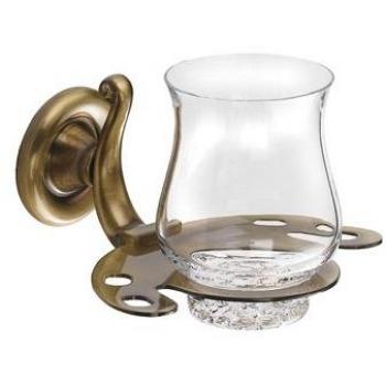 Pomdor - Portacepillos cromo-oro windsor