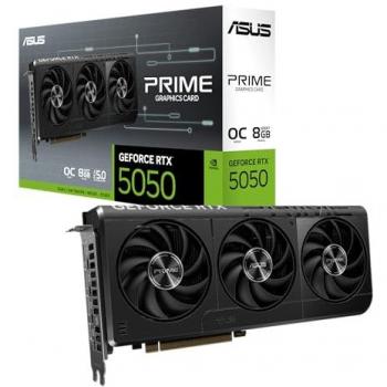 Tarjeta Gráfica ASUS Prime GeForce RTX 5050 OC 8GB GDDR6 Triple Ventilador Overclocking