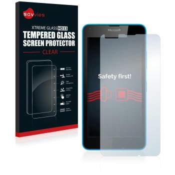 Savvies Protector Cristal Templado Microsoft Lumia 640 Protector Pantalla Vidrio - Dureza 9H