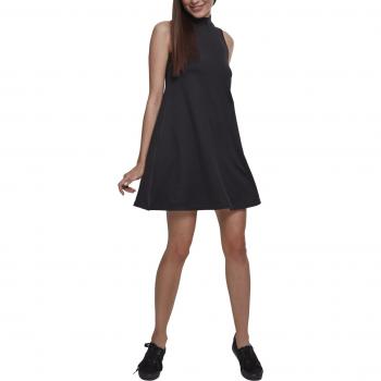 Urban Classics Women's A-Line Turtleneck Dress - Plus Size XS to 4XL - Black