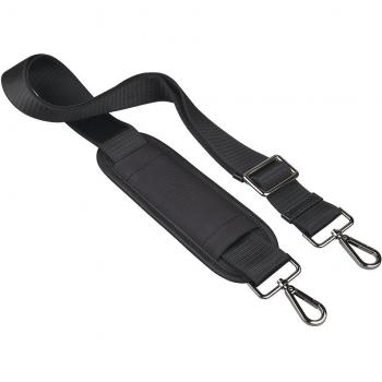 Qishare Universal Reemplazo Hombro Correa Desmontable Soft acolchado Cinturón ajustable con ganchos giratorios de metal para el equipaje Bolsas de ordenador Duffel Laptop Case Crossbody Bolsa
