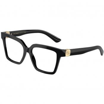 Dolce & Gabbana DG 3395 Women's Eyeglasses Black Size 51 (Frame Only) - Blue Light Block Available